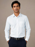 Paper Cotton Light Blue Shirt for Men