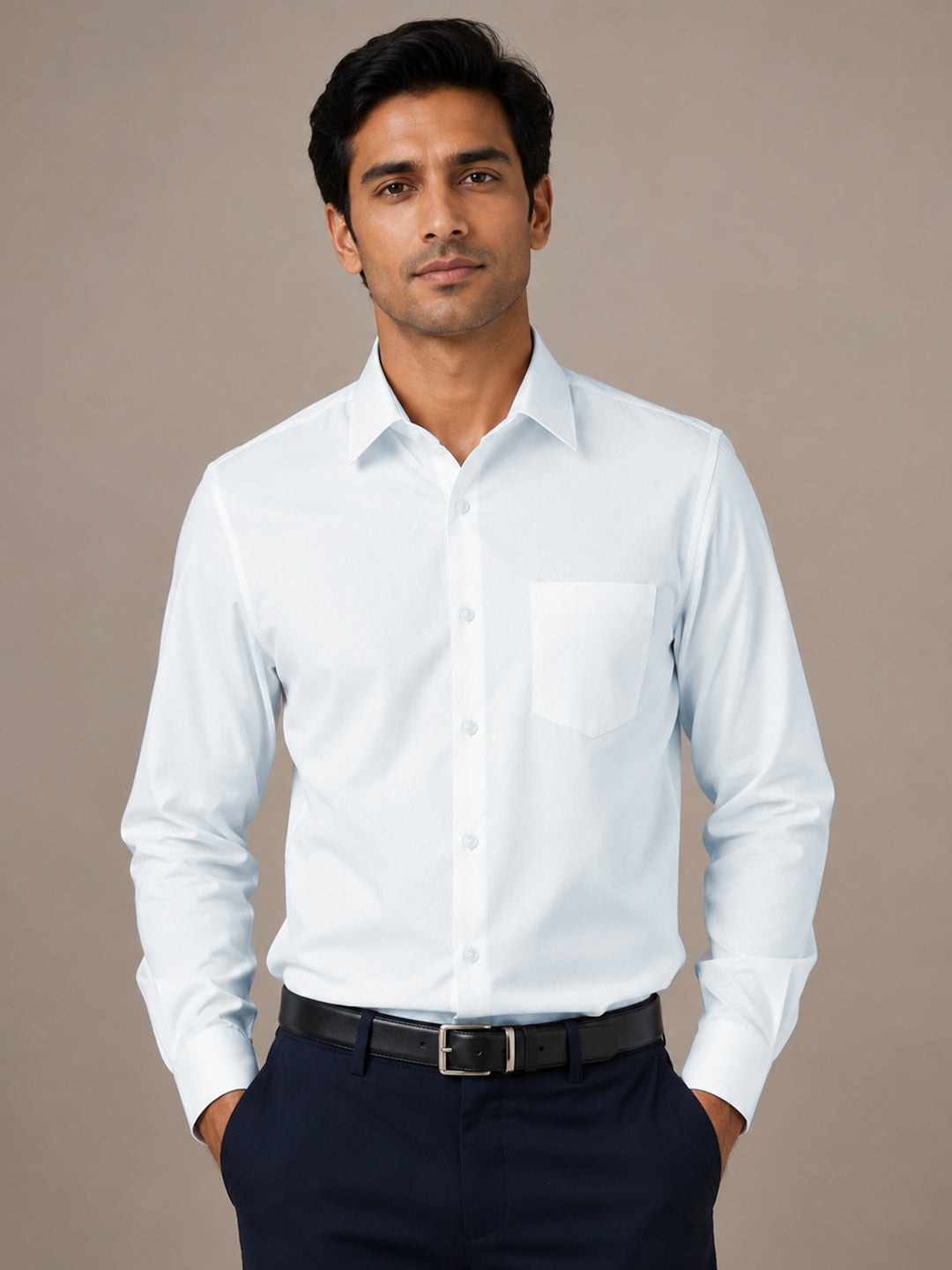 Paper Cotton Light Blue Shirt for Men