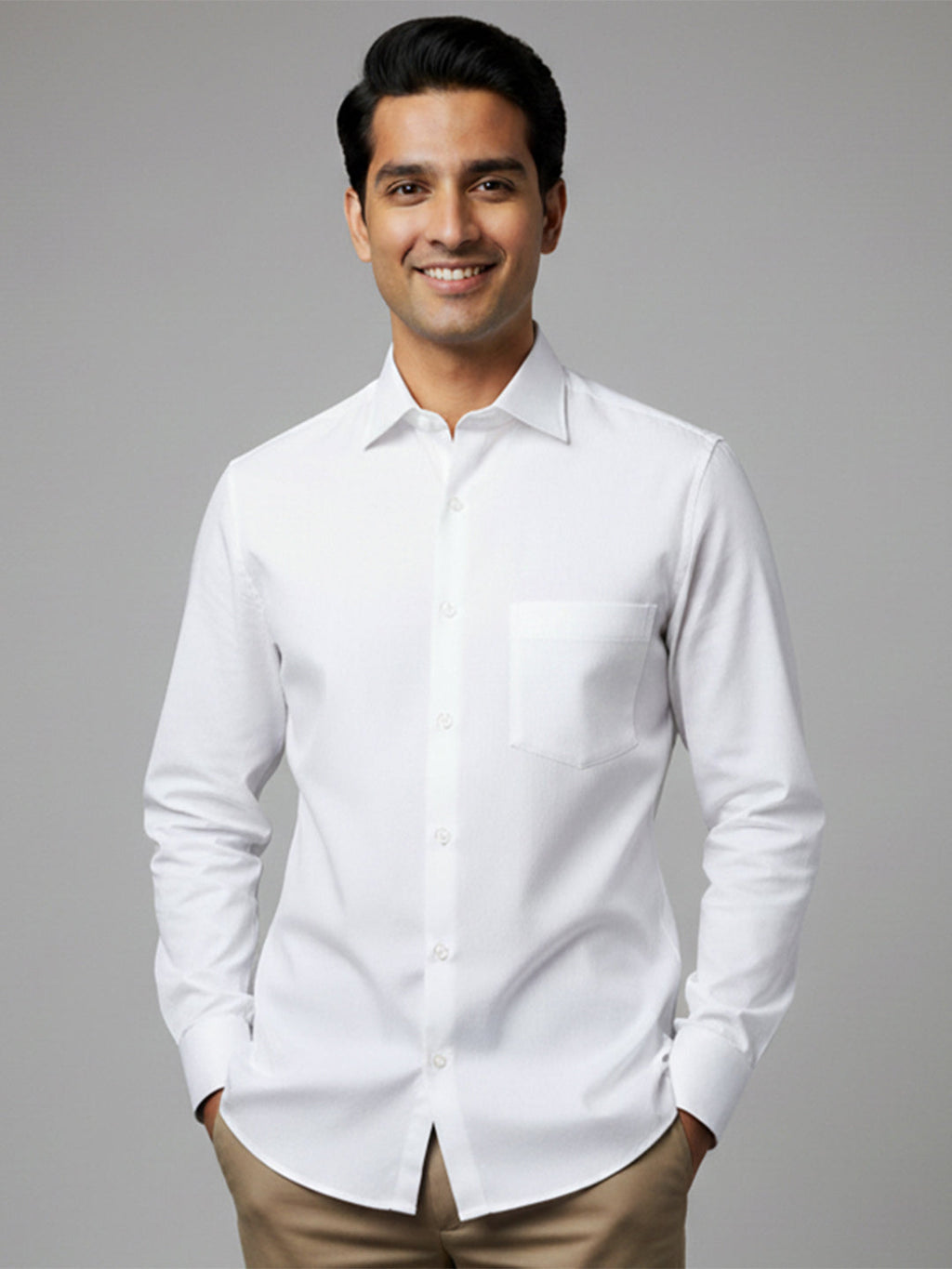 Paper Cotton White Shirt for Men