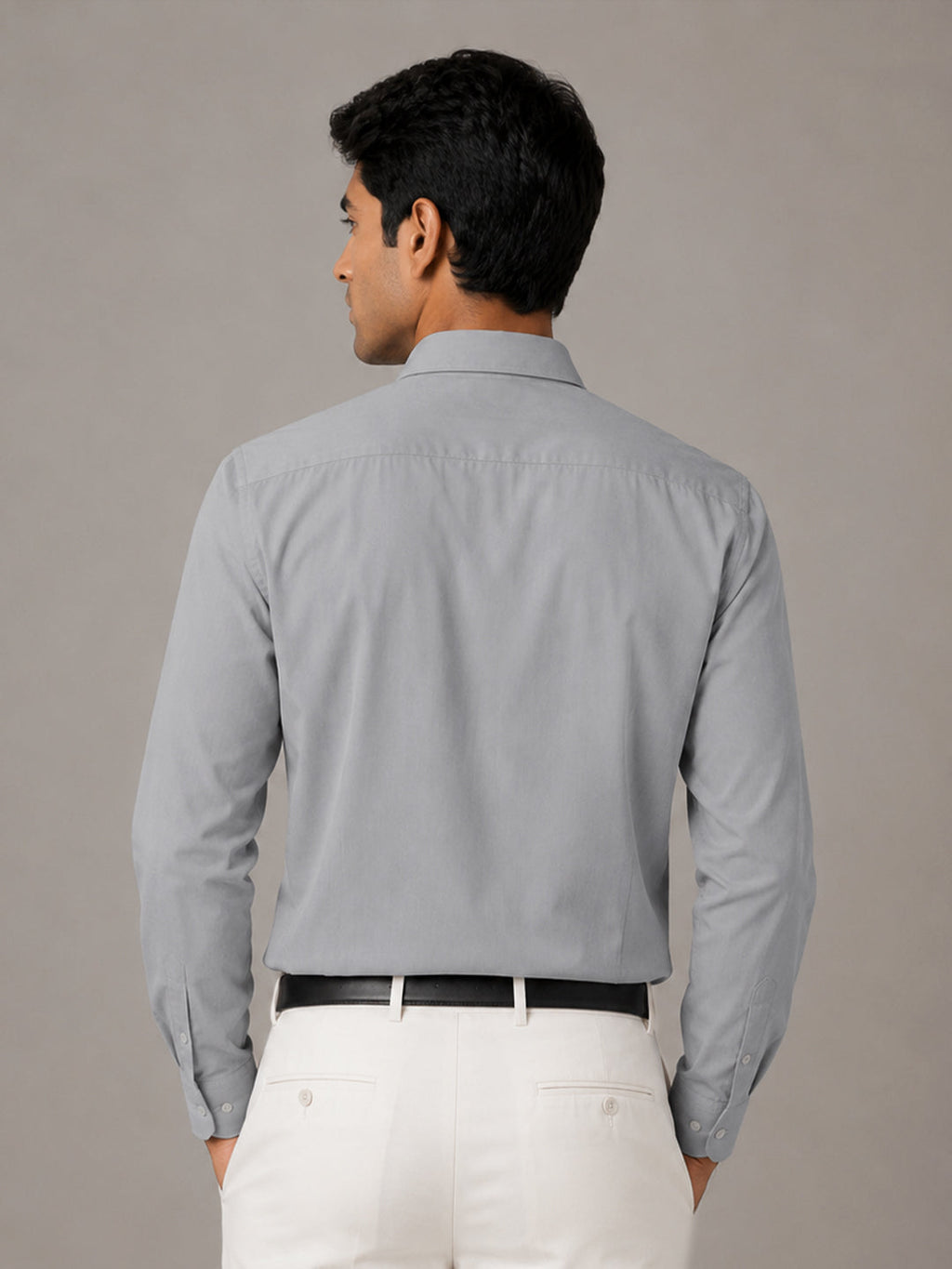 Paper Cotton Silver Shirt for Men