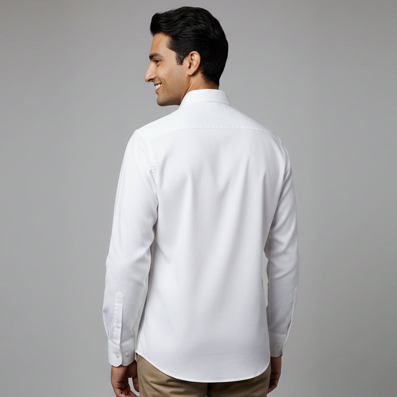 Paper Cotton White Shirt for Man