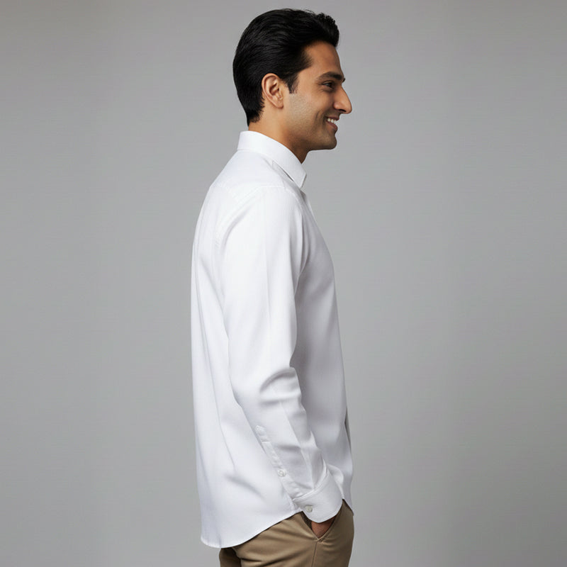 Paper Cotton White Shirt for Man