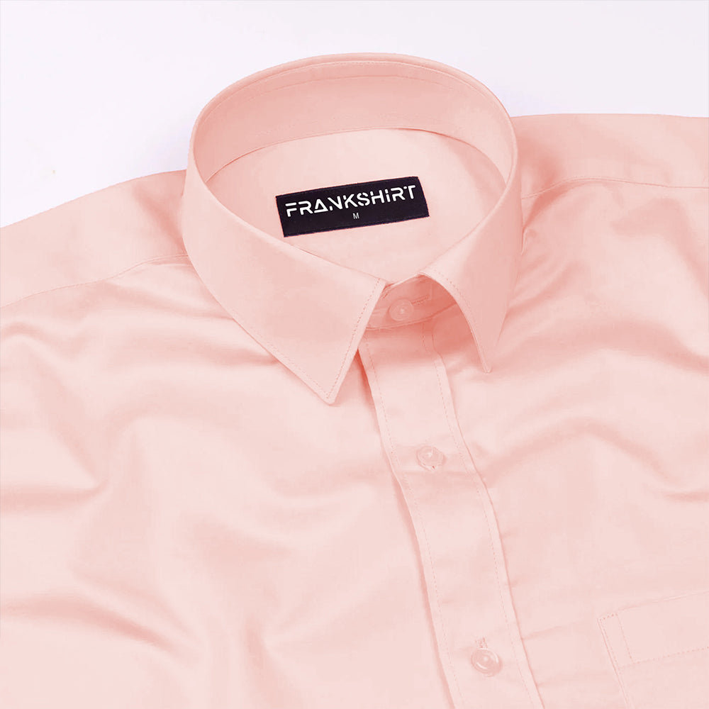 300GSM Premium Satin Shirt Combo for Men (Pink & Maroon)