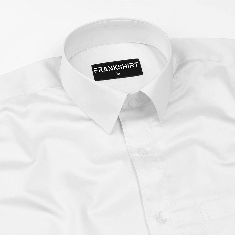 300GSM Premium Satin Shirt Combo for Men (White & Blush Pink)