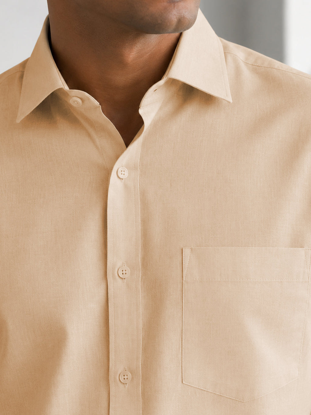 Paper Cotton Soft Beige Shirt for Men