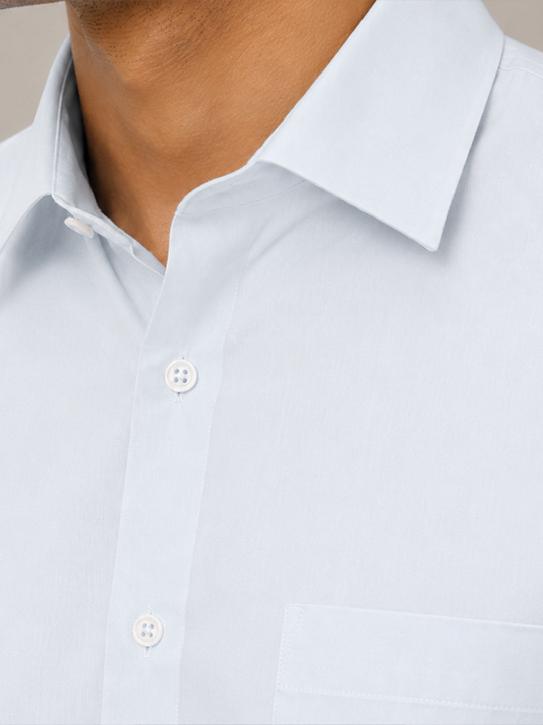 Paper Cotton Light Blue Shirt for Men