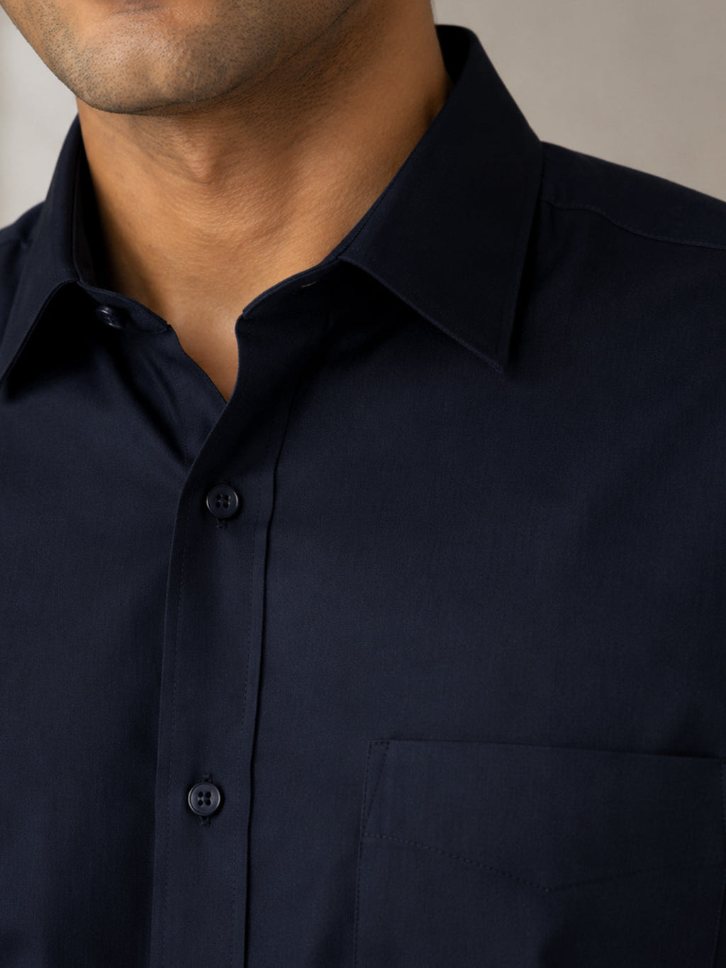 Paper Cotton Deep Navy Shirt for Men
