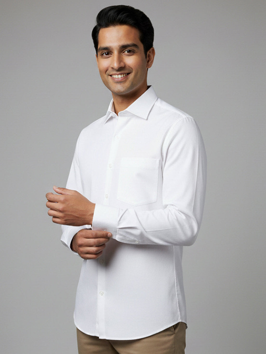 Paper Cotton White Shirt for Men