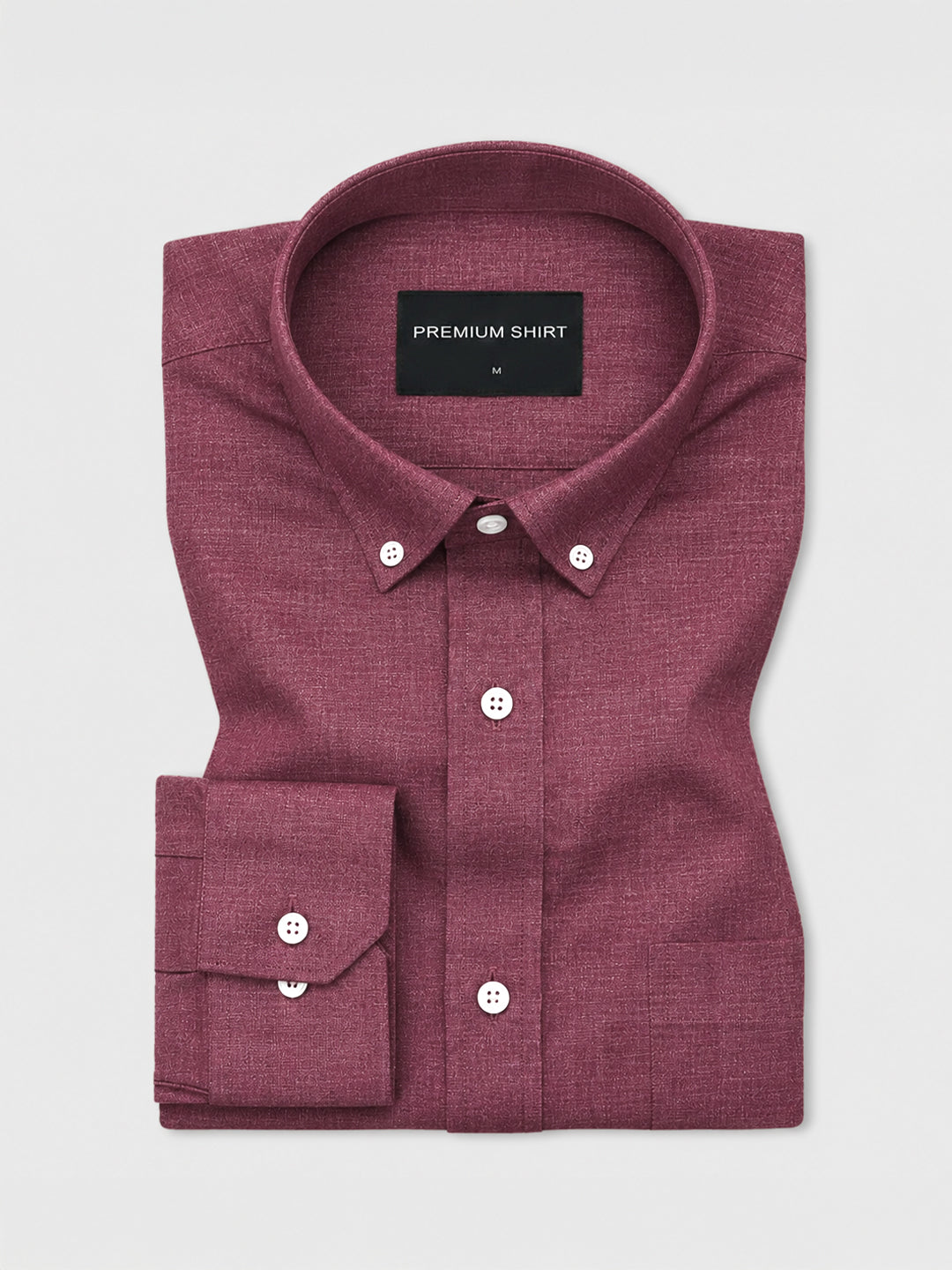 Maroon Linen Shirt For Men