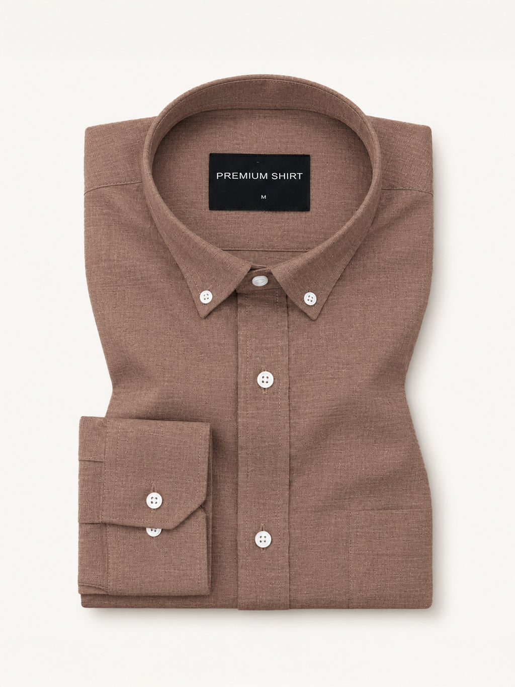Khaki Linen Shirt For Men